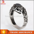 Fashion sex snake rings black color zircon stone ring wholesale women alloy finger ring